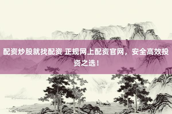 配资炒股就找配资 正规网上配资官网，安全高效投资之选！