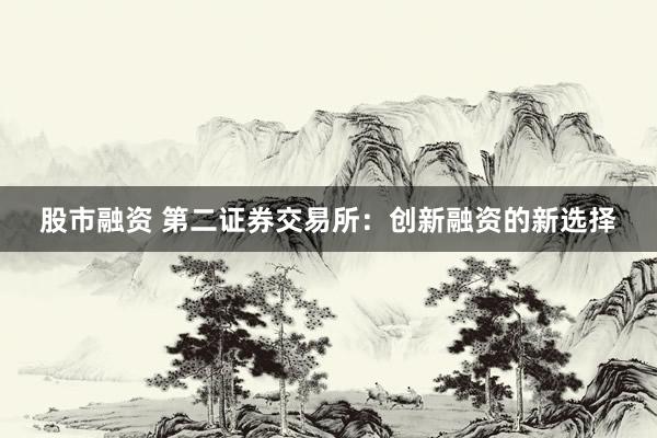 股市融资 第二证券交易所：创新融资的新选择